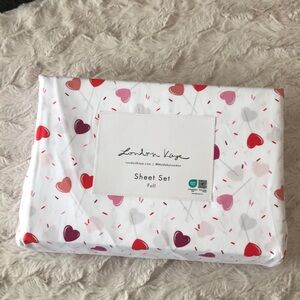 London Kaye Valentines LOLLIPOP Hearts Sheet Set - FULL